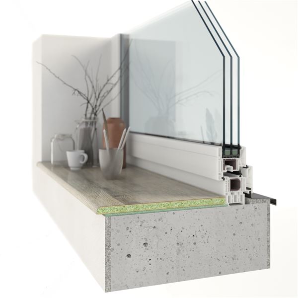 parapet SLIM tl.22 mm bílá